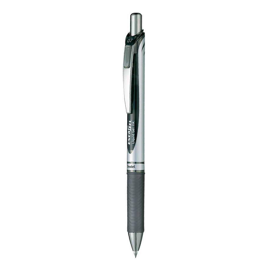 Bolígrafo de gel Pentel Energel XM Klick 0.7 Negro 12 Piezas 