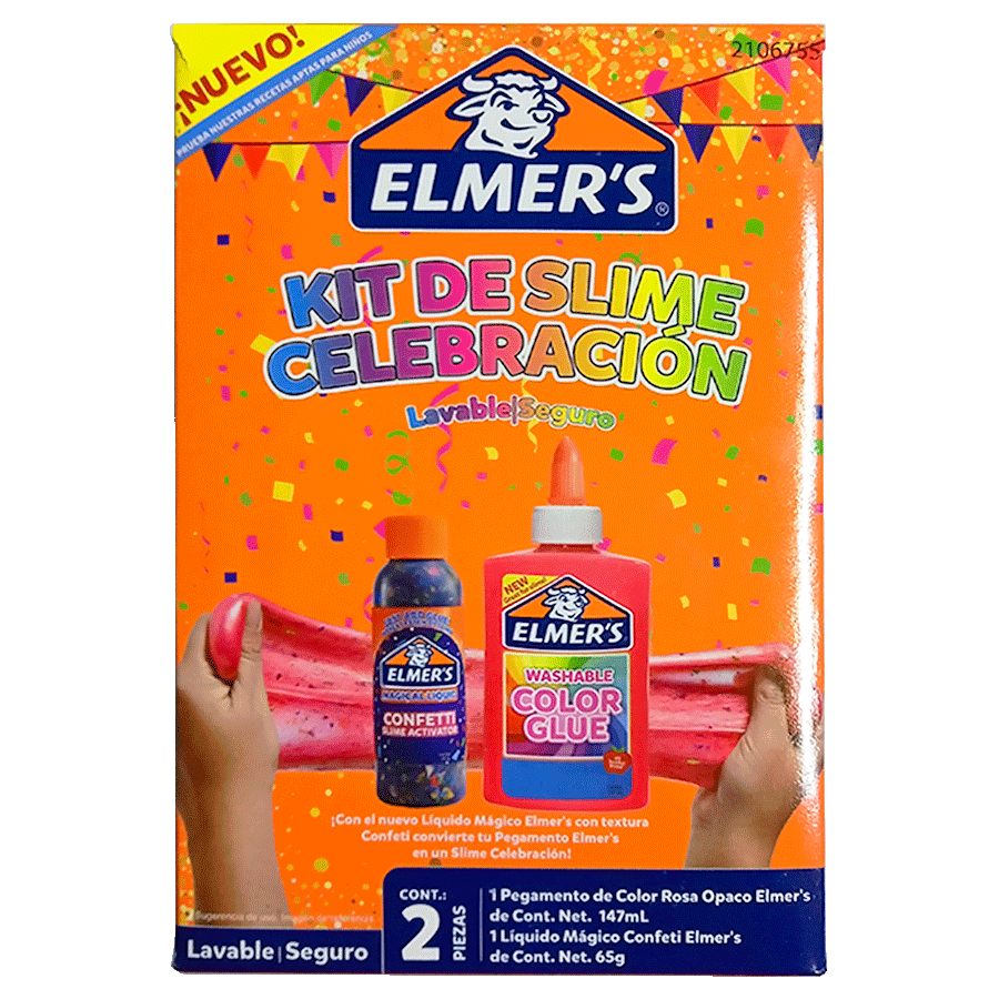Kit Slime Elmers Celebracion 2pza - DIBUJO TÉCNICO MAZATLÁN
